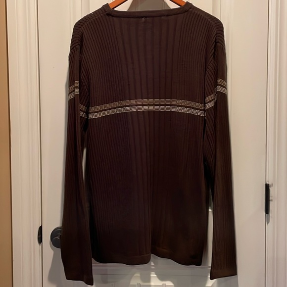 POINT•X MENS XL CREW-NECK Sweater Colors shades of Browns NEW NEVER WORN - Picture 14 of 15